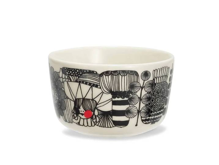 Marimekko Siirtolapuutarha kom 2,5 dl. rood-wit