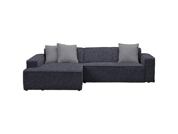 Carryhome Ecksofa, Anthrazit, Kunststoff, Ottomane links, L-Form, 280x188 cm, Stoffauswahl, seitenverkehrt erhältlich, Rücken echt, Wohnzimmer, Sofas & Couches, Wohnlandschaften, Ecksofas