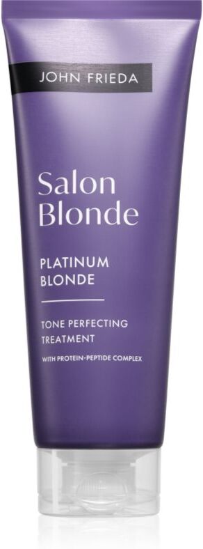 John Frieda Salon Blonde Tone Perfecting Treatment crème teintée pour souligner la couleur de cheveux teinte Platinum Blonde 120 ml