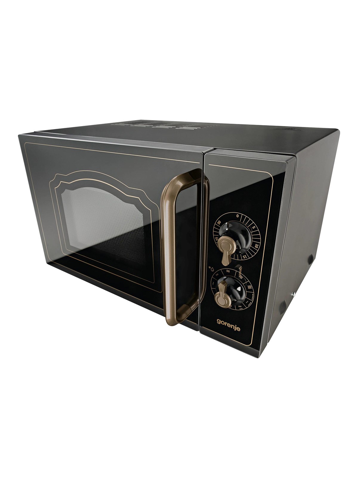 Gorenje MO4250CLB - microwave oven with grill - freestanding - black matte