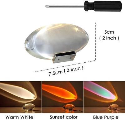 Uplifted Goods Elegant Eye Of The Sky Crystal LED Table Lamp For Bedroom And Living Room Decor 3 Colors Adjustable