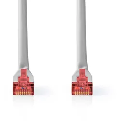 Nedis CAT6-Netzwerkkabel - RJ45 Stecker - RJ45 Stecker - SF/UTP - 20.0 m - Rund - PVC - Grau - Label