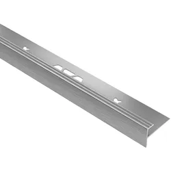 Schlüter Systems VINPRO-STEP Treppenprofil Aluminium ACGB - Aluminium chrom gebürstet eloxiert Höhe: 6 mm Länge: 2,5 m