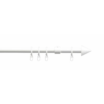 Gardinenstange LIEDECO "Kegel" Gr. 1, weiß, L:120cm Ø:20mm, Metall, Gardinenstangen