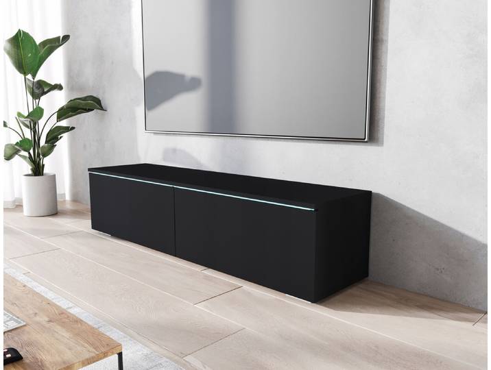 Meuble TV CERIEE 140 – noir graphite
