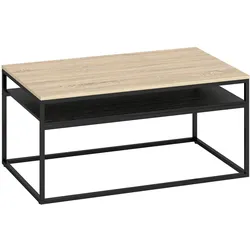 COUCHTISCH Spanplatte Metall Naturholz