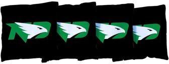 Skip's Garage North Dakota Black Cornhole Bags