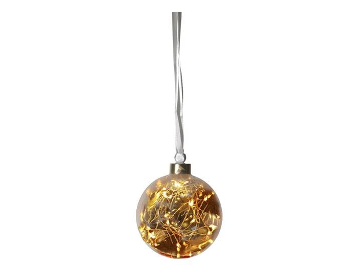 Star Trading 12.457-74 Bauble Glow Glaskugel Amber