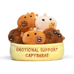 Just Play Relatable Emotional Support peluche Capybaras (12 cm)