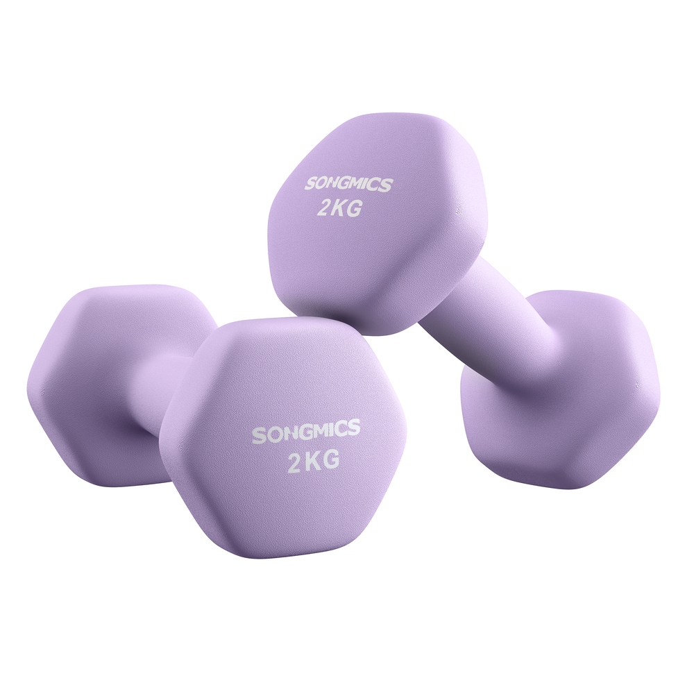 SONGMICS Hexagon Hanteln mit Neoprenbeschichtung für SYL904PZ02