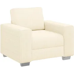 vidaXL Sessel Creme 100x77x82 cm Cordstoff