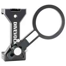Divevolk - SeaTouch 6 Pro - Expansions Clamp mit verstellbarem 67-mm-Adapterarm