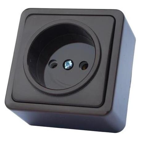 Vila SOCKET RP16-001V OVER PLASTER ANTHR SL+ (36519409)