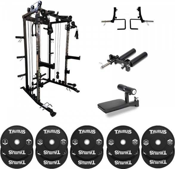 Taurus MS5 Plate Complete Trainer Taurus MS5 + Attachments + 150kg Bumper Plates