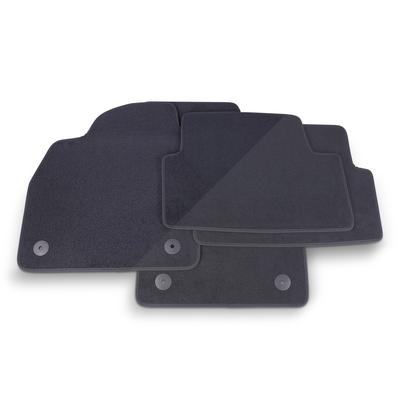 Thomatex Textil Fußmatten-Set Samtvelours VW Polo AW, schwarz [Hersteller-Nr. 950029]