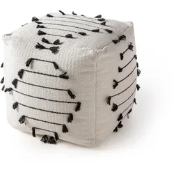 benuta Pop - Pouf Bo Ivory 45x45x45 cm