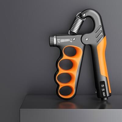 Smart Shopping Spot GripPro Digital Grip Strength Trainer Hand Exerciser For Finger Forearm & Rehabilitation Training orange