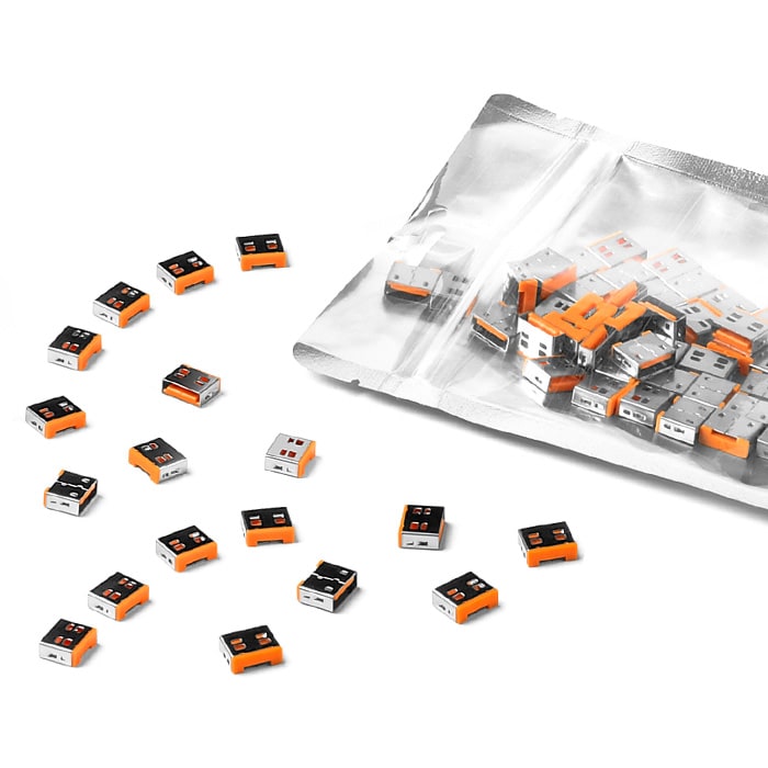 SMARTKEEPER ESSENTIAL 100x USB-A Blocker Orange SLSART-0025