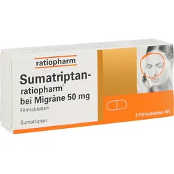 Sumatriptan-Ratiopharm bei Migräne 50 mg Fta 2 ST