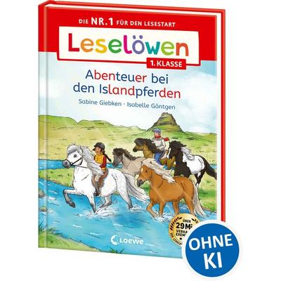 Leselöwen 1. Klasse - Abenteuer bei den Islandpferden, Gebundene Ausgabe von Sabine Giebken, Loewe, 978-3-7432-1749-2