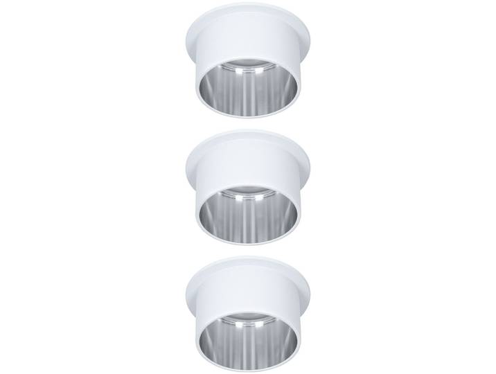 PAULMANN LED Einbauleuchte Gil , bunt (weiß, silberfarben), 3, Ø 6,8cm, 3 Stk., Leuchten, LED-Modul, 3-Stufen-dimmbar, LED Einbauleuchte