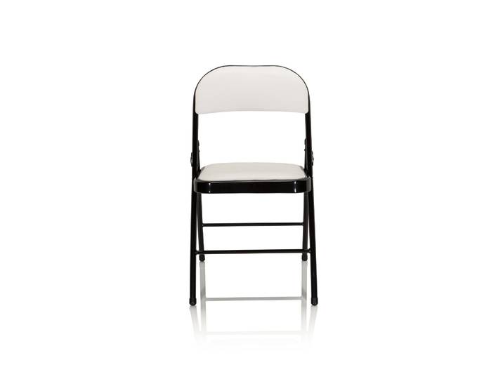 Chaise Visiteur / Chaise De Conférence / Pliante Tudela Similicuir Blanc Hjh Office