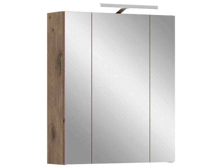 Spiegelschrank Ice Eiche dunkel mit LED