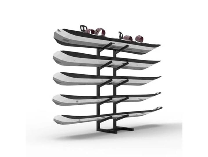 exproyzk Freistehendes Snowboard-Rack Stehender Skateboard-Displayständer Deck- & Longboard-Rack-Aufbewahrung(25x25x68cm)