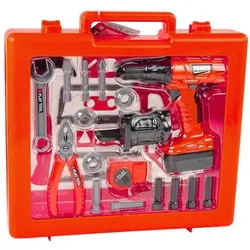 Lean Toys Heimwerker-Set, Schraubendreher, Akku-Hammersäge