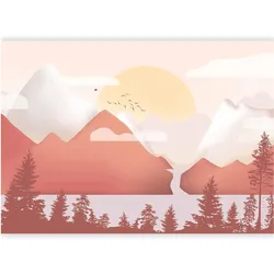 Artgeist, Tapete, Fototapete - Landscape at Sunset - First Variant (400 x 280 cm)