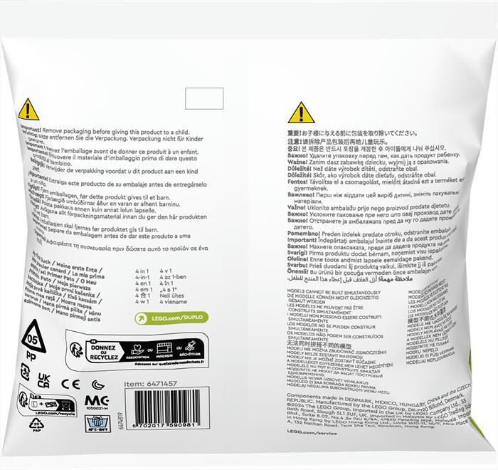 Lego Recruitment Bags La Mia Prima Anatra 30673, ,