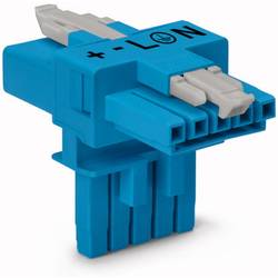 WAGO 890-671 Netz-T-Verteiler Netz-Stecker - Netz-Buchse, Netz-Buchse Gesamtpolzahl: 5 Weiß 25 St.