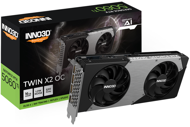 INNO3D GEFORCE RTX 5060 Ti Twin X2 OC, 16384 MB GDDR7