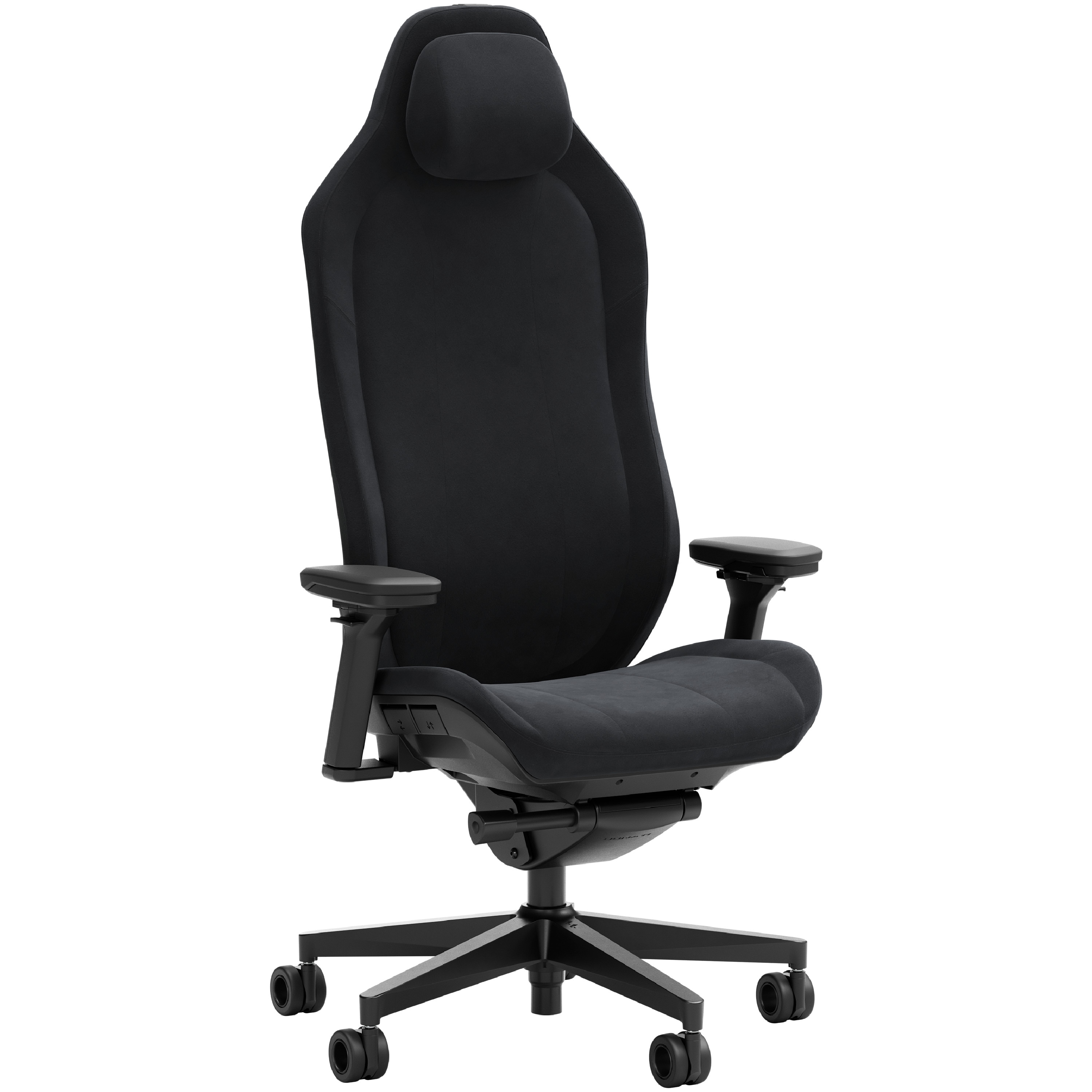 Fractal Refine Gaming Chair Alcantara Dark | Synchro-Tilt Mechanismus, Ruckenlehne mit integrierter Lordosenstutze