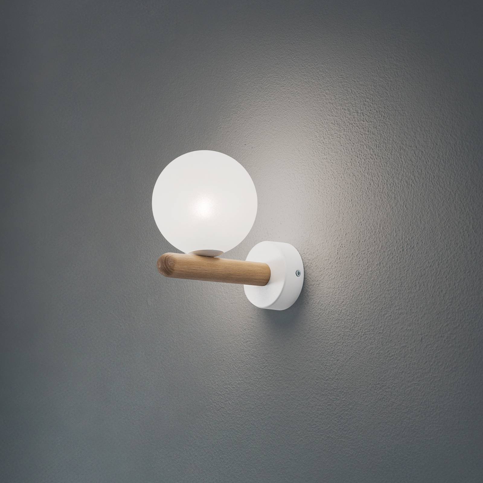 Wandlampe Estera TK Lighting, dimmbar, weiß / opal, für Wohn- / Esszimmer, Glas, Modern, Wandleuchte, Wandlampe Innen
