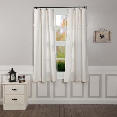 VHC Brands Silo Hill Short Panel with Attached Valance Set of 2