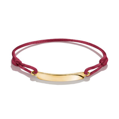 Armband THOMAS SABO "Together Textilarmband gelbgoldfarben" Gr. 24, rot (gelbgoldfarben, rot), Armbänder, Damen, 24, Metall Textil, Metall, Textil, Armband