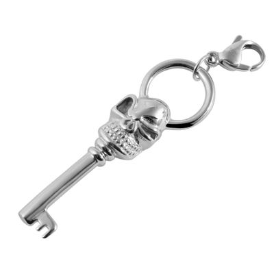Kettenanhänger ADELIA´S "Anhänger – Schlüssel Charmanhänger aus Edelstahl", silber, Schmuckanhänger, Damen, Edelstahl, Kettenanhänger, Ein Geschenk, das Freude macht