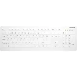 AK-C8112FU1WDE - Funk-Tastatur, USB, desinfizierbar, weiß, DE