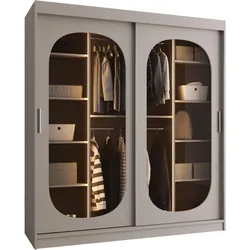 SCHWEBETÜRENSCHRANK Bahrajn 180 mit LED Beleuchtung