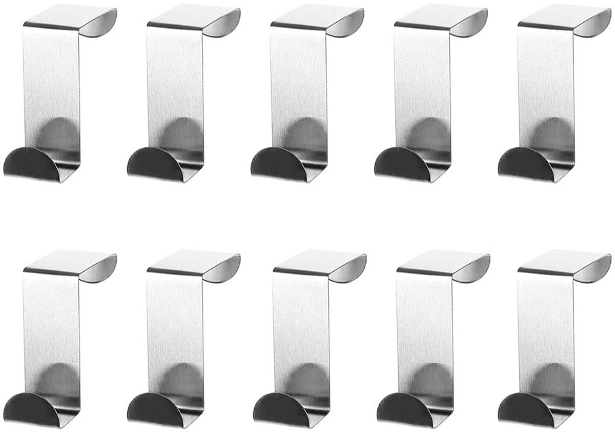 Solidchoice Universele Roestvrijstalen Deurhaken - 10 Stuks