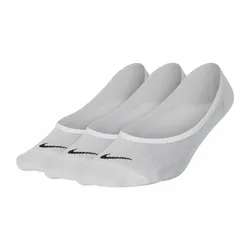 Nike Everyday Lightweight Trainings-Footie-Socken Damen (3 Paar) weiß/schwarz - S