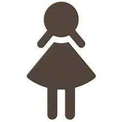 Hewi 801 Symbol Frau 801.91.02084 umbra, selbstklebend