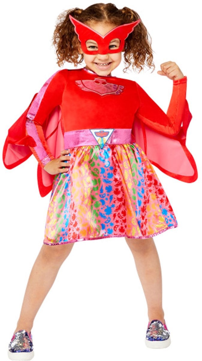 Kinderkostuum Owlette Rainbow Dress voor 4-6 jaar