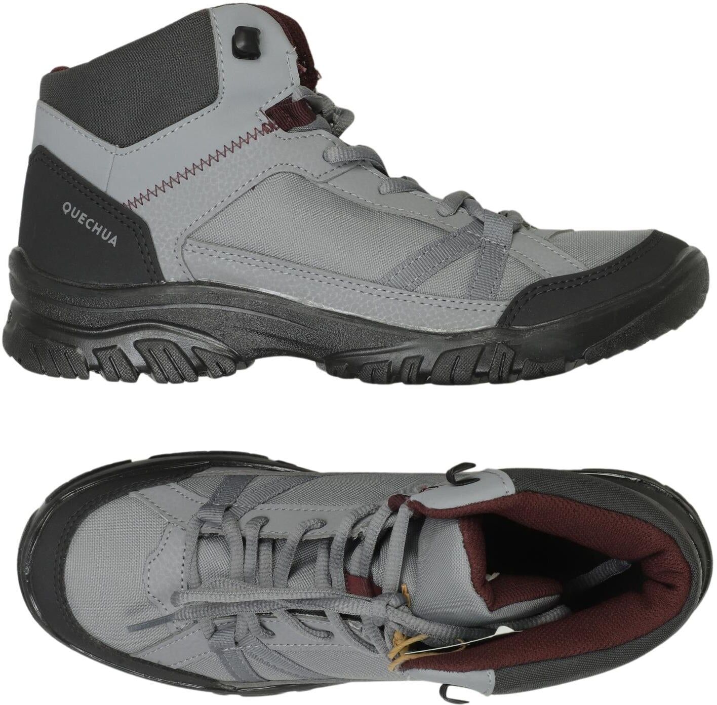 quechua Damen Sneaker, Grau, Gr. EU 38, Kunstleder - Second Hand