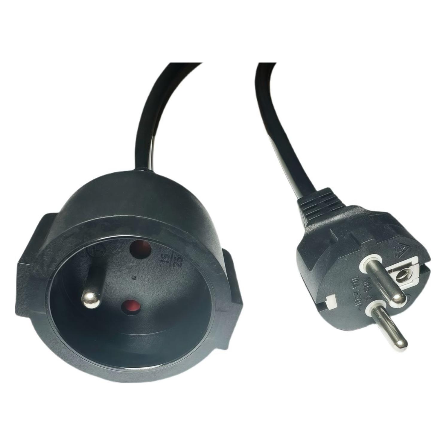 MicroConnect Power Extension Cord EU to (3 m, CEE 7/6) (MC-PE0300FRB)