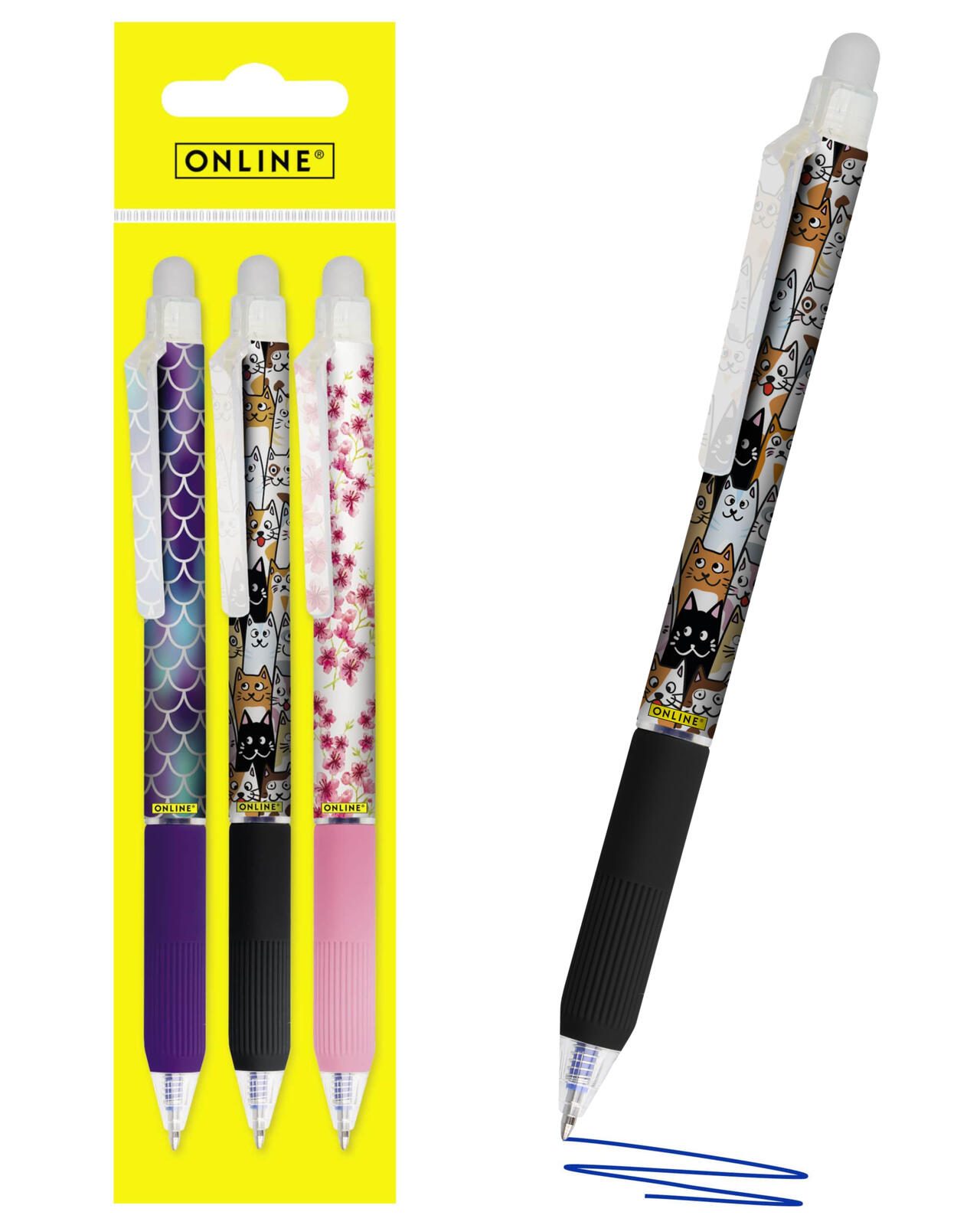ONLINE® magiXX Design Girls Gelschreiber farbsortiert 0.7 mm Schreibfarbe: Blau 70124