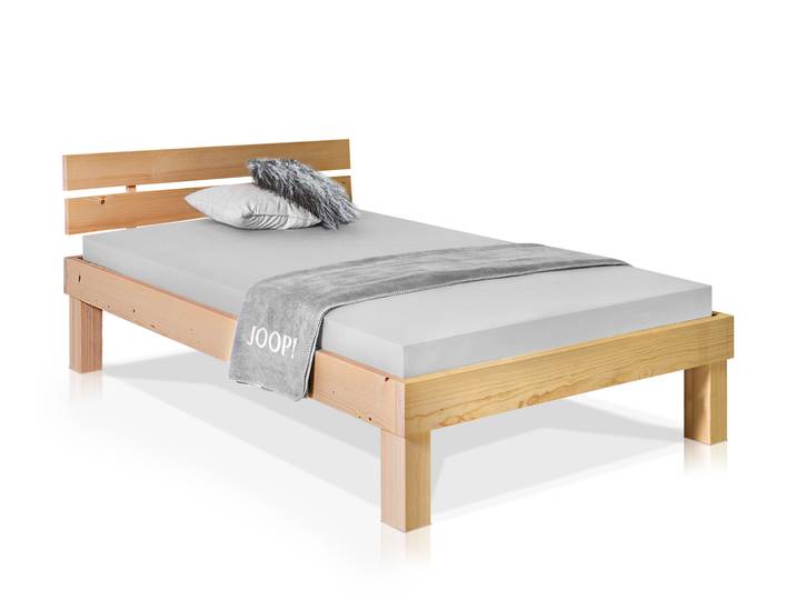 PUMBA Massivholzbett mit Kopfteil, Material Massivholz