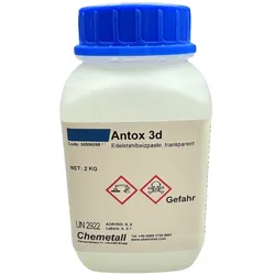 ANTOX Edelstahl- und Aluminium-Beizpaste 3d, in 2 kg Dose