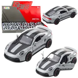 Rennwagen aus Metall mit zu öffnenden Türen, grauer GTRS 1:43